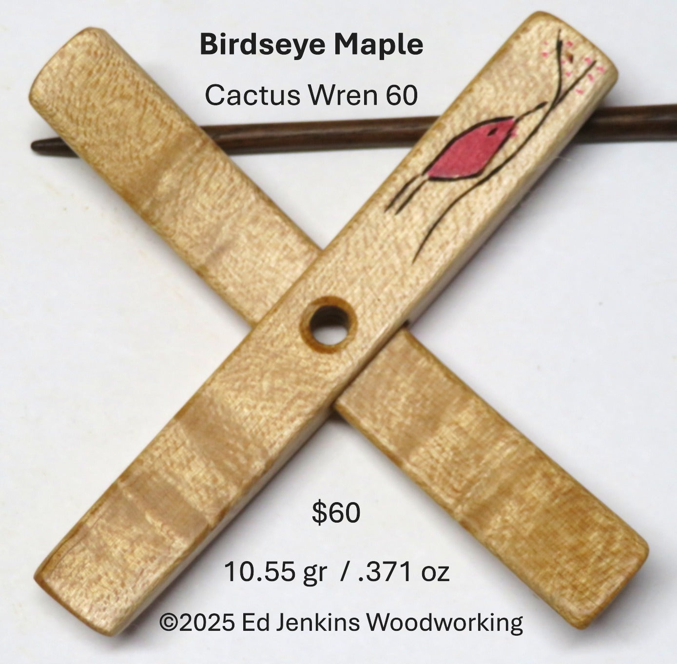 Cactus Wren, Birdseye Maple