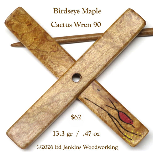 Cactus Wren, Birdseye Maple