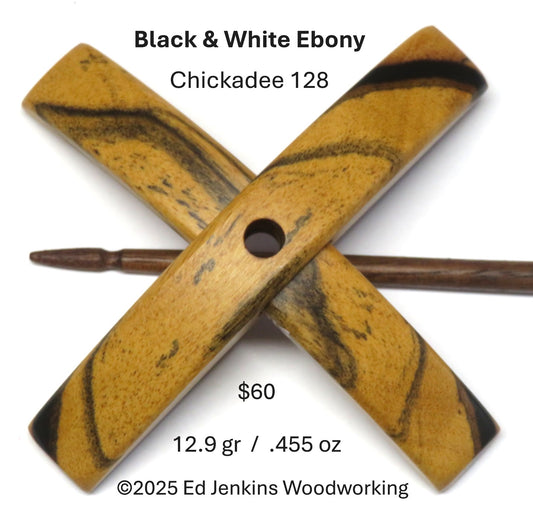 Chickadee, Black & White Ebony 128