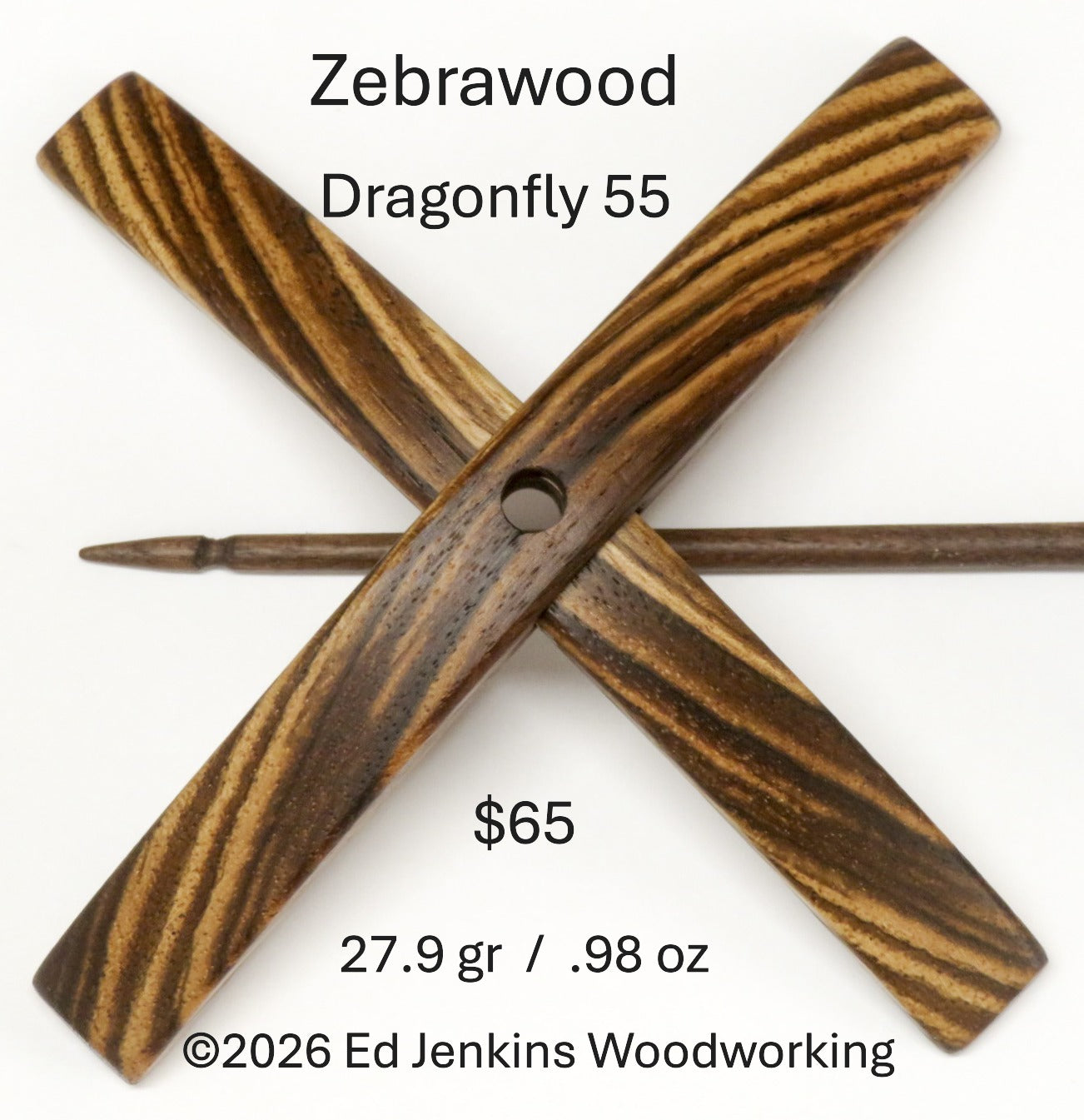 Dragonfly, Zebrawood 55